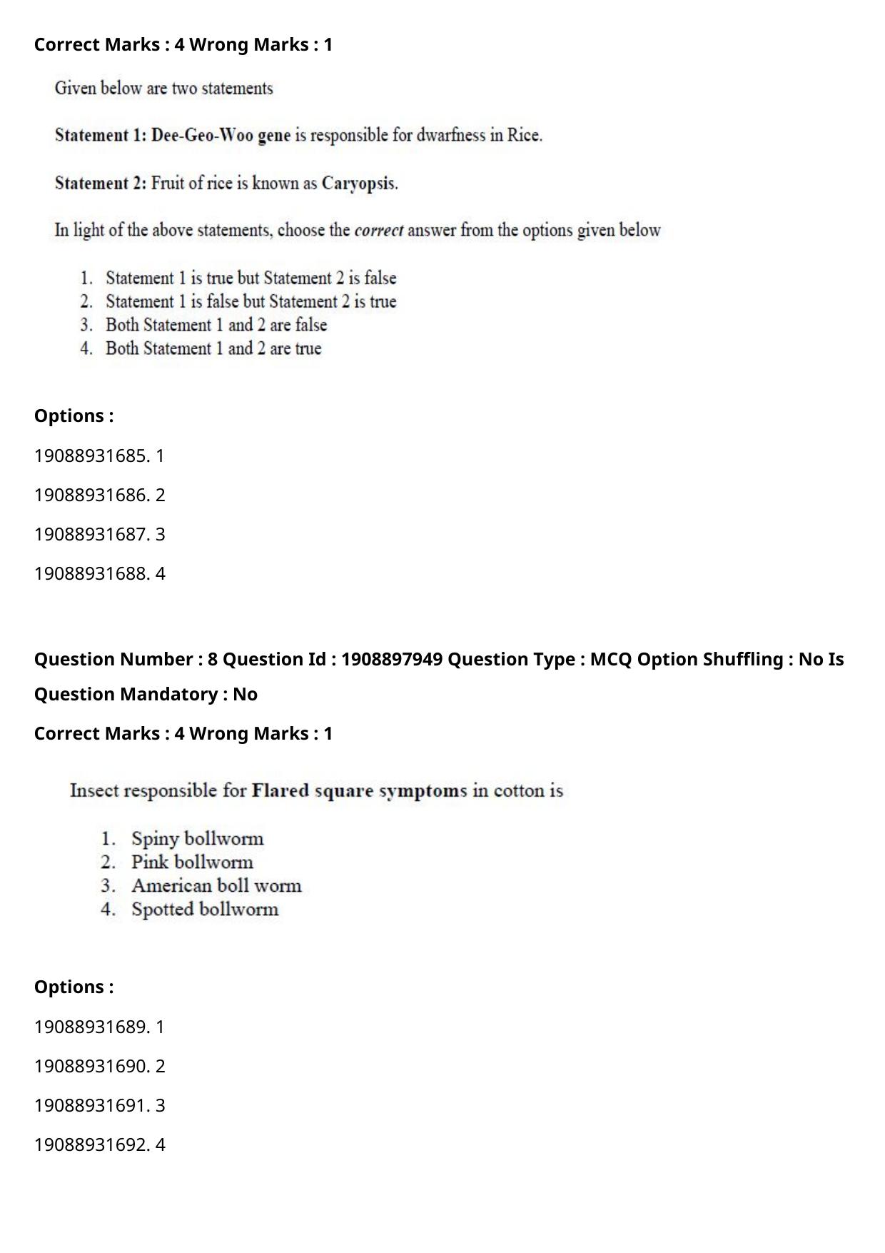 ICAR AIEEA PG 2021 STATISTICAL SCIENCE Question Paper - Page 5