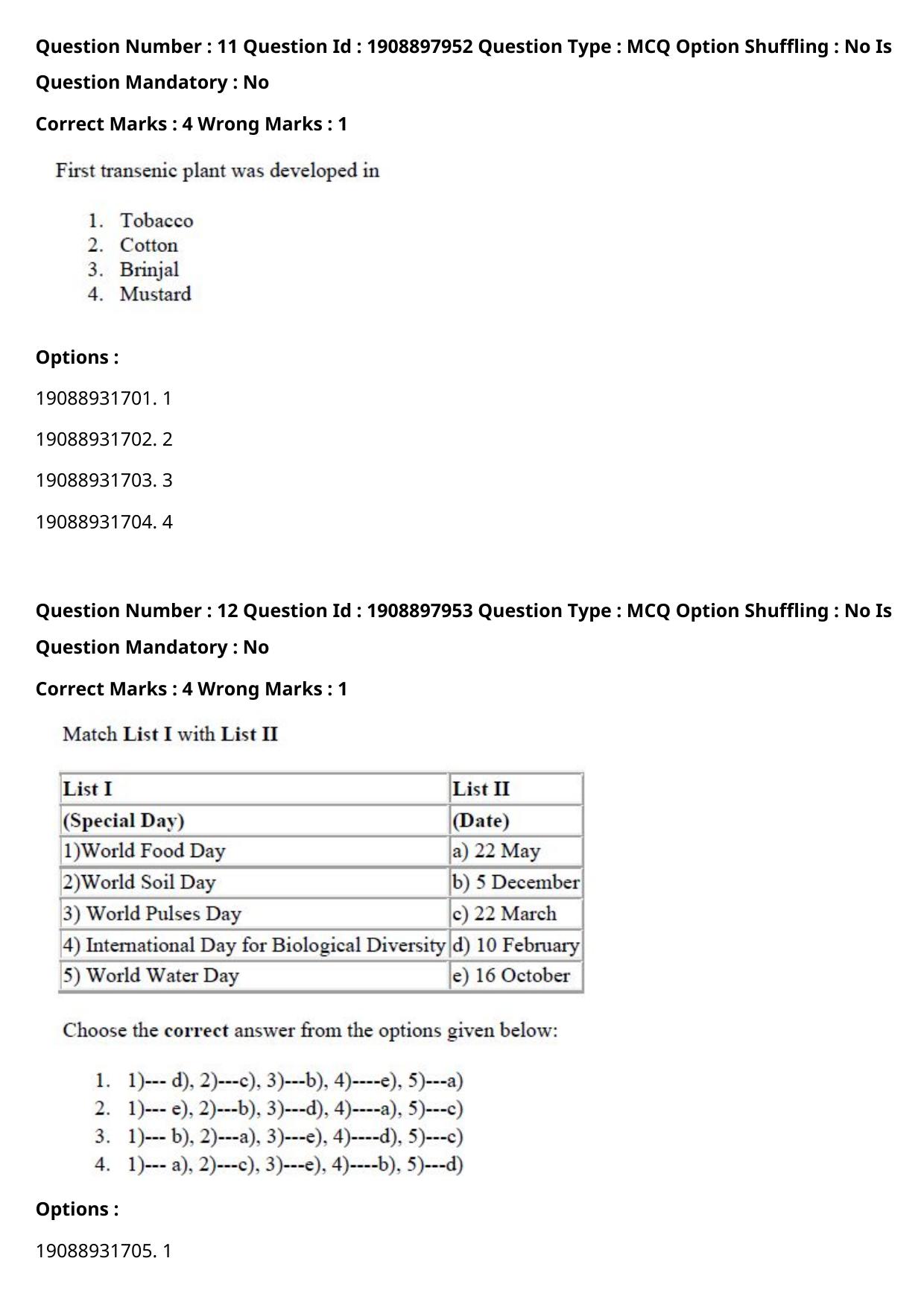 ICAR AIEEA PG 2021 STATISTICAL SCIENCE Question Paper - Page 7
