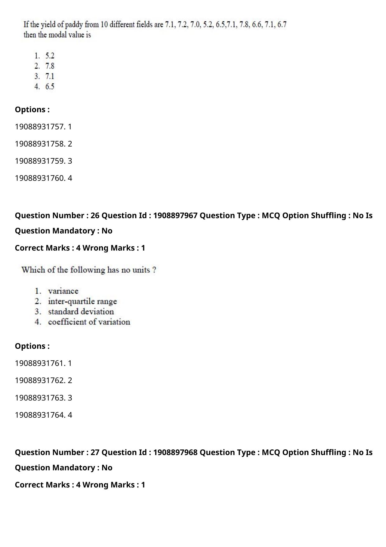 ICAR AIEEA PG 2021 STATISTICAL SCIENCE Question Paper - Page 14