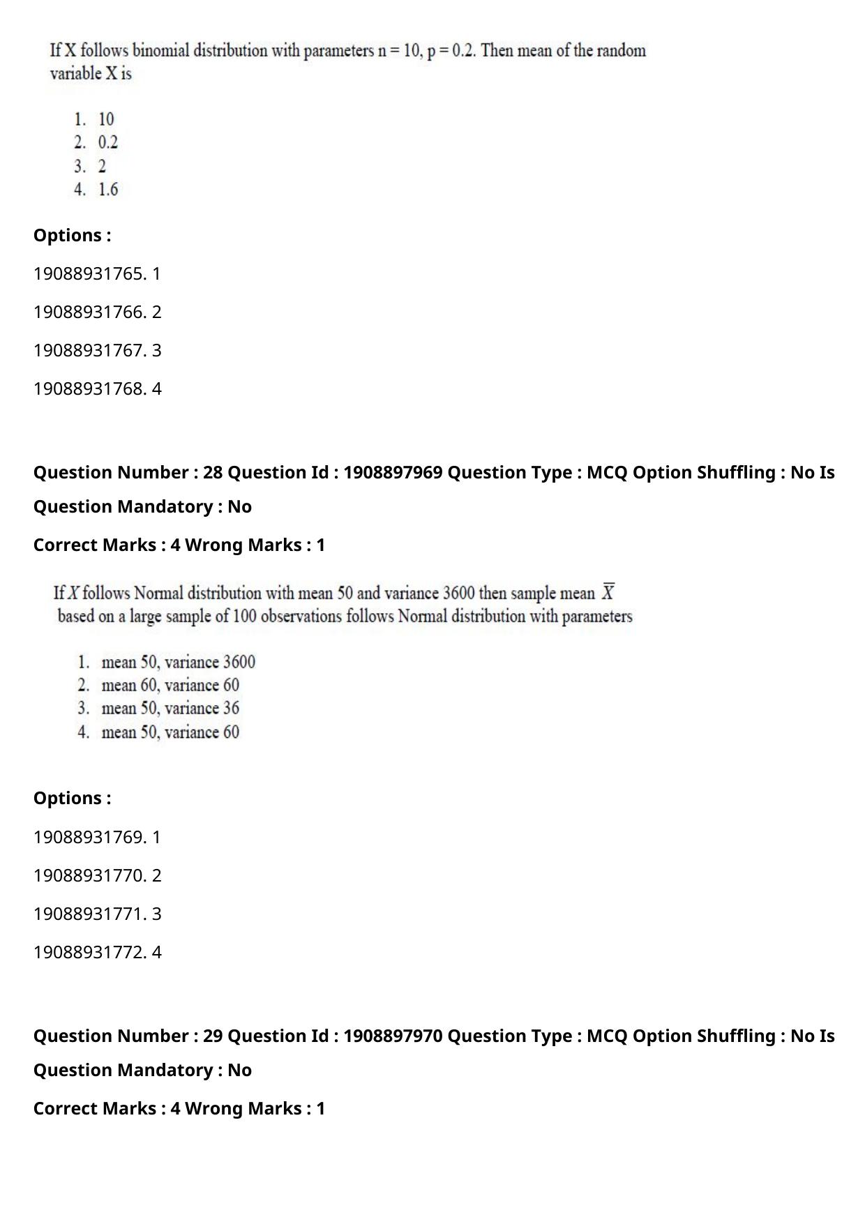 ICAR AIEEA PG 2021 STATISTICAL SCIENCE Question Paper - Page 15