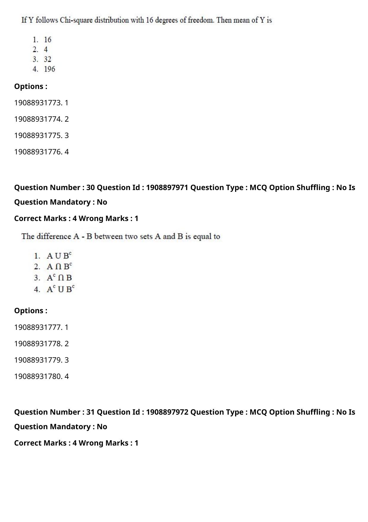 ICAR AIEEA PG 2021 STATISTICAL SCIENCE Question Paper - Page 16