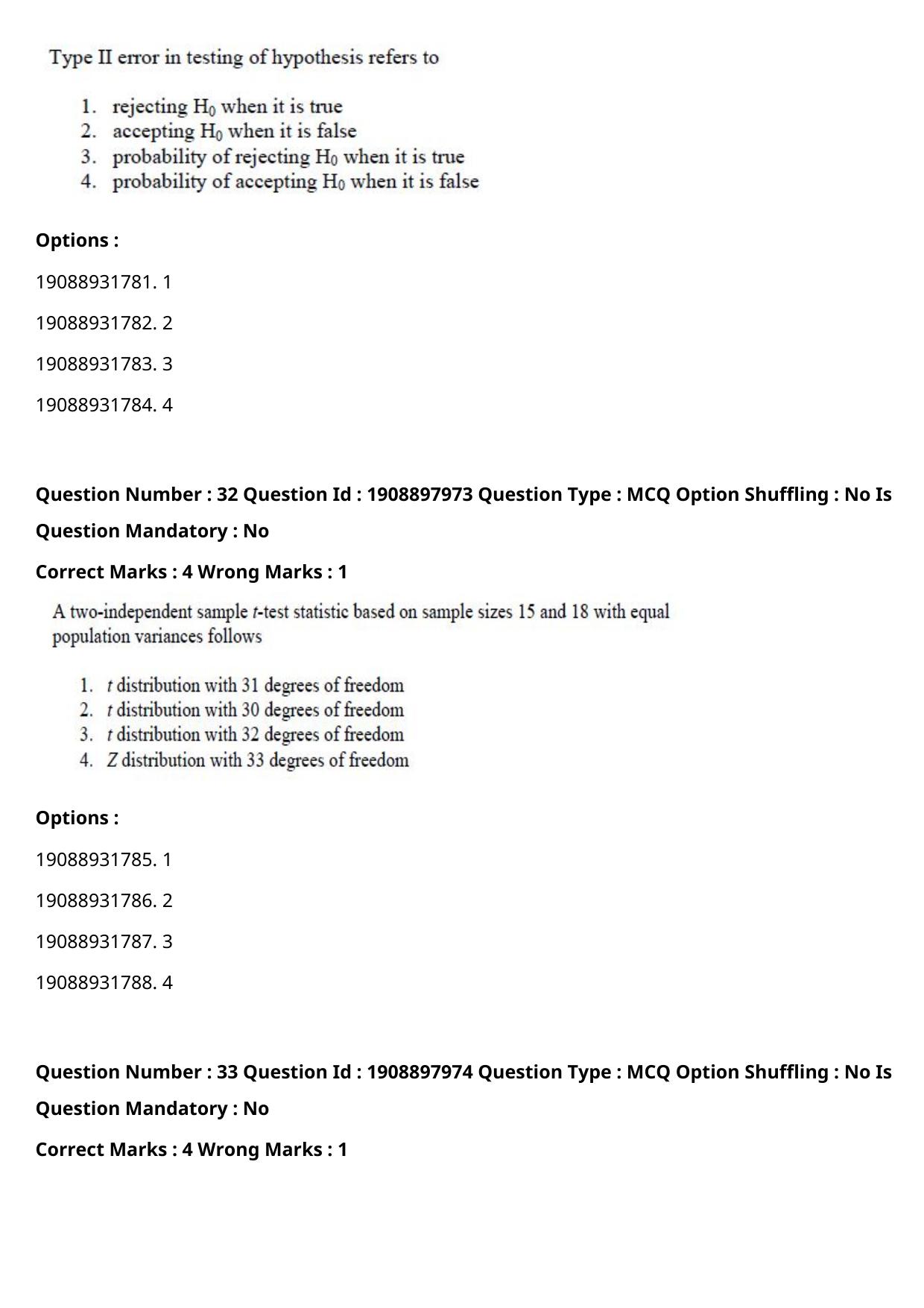 ICAR AIEEA PG 2021 STATISTICAL SCIENCE Question Paper - Page 17