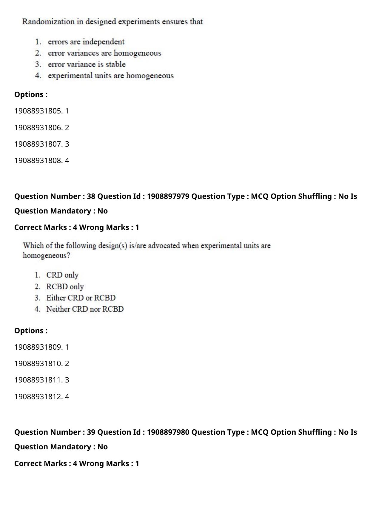 ICAR AIEEA PG 2021 STATISTICAL SCIENCE Question Paper - Page 20