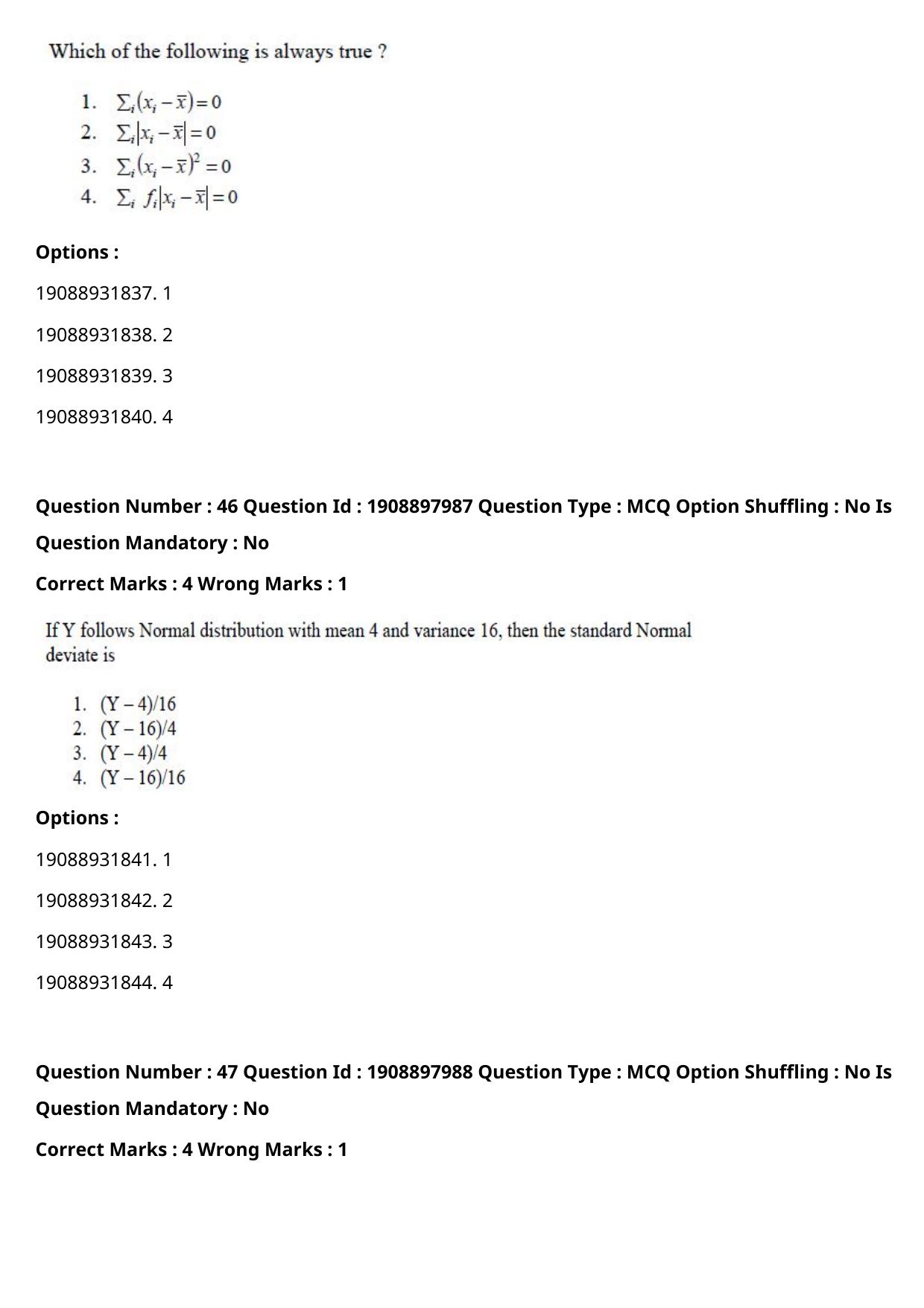 ICAR AIEEA PG 2021 STATISTICAL SCIENCE Question Paper - Page 24