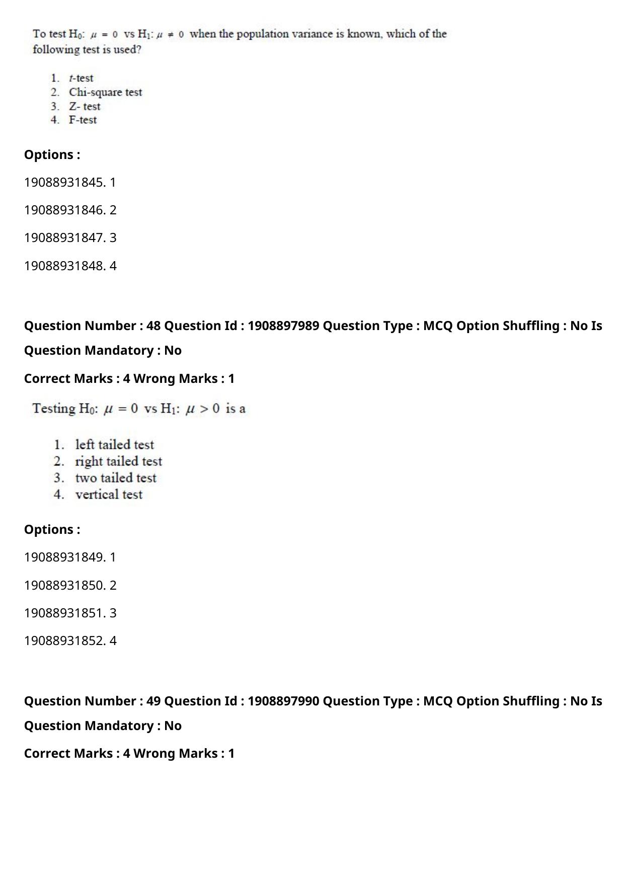 ICAR AIEEA PG 2021 STATISTICAL SCIENCE Question Paper - Page 25