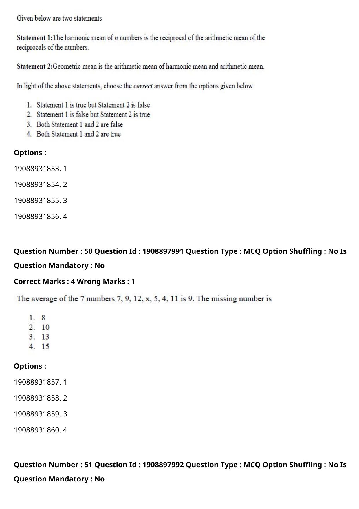ICAR AIEEA PG 2021 STATISTICAL SCIENCE Question Paper - Page 26