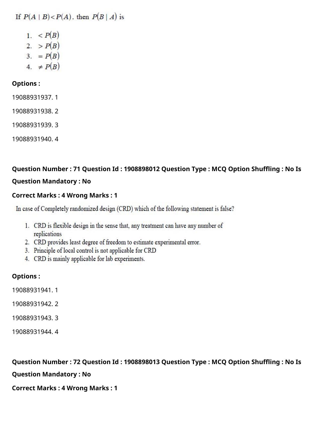 ICAR AIEEA PG 2021 STATISTICAL SCIENCE Question Paper - Page 37