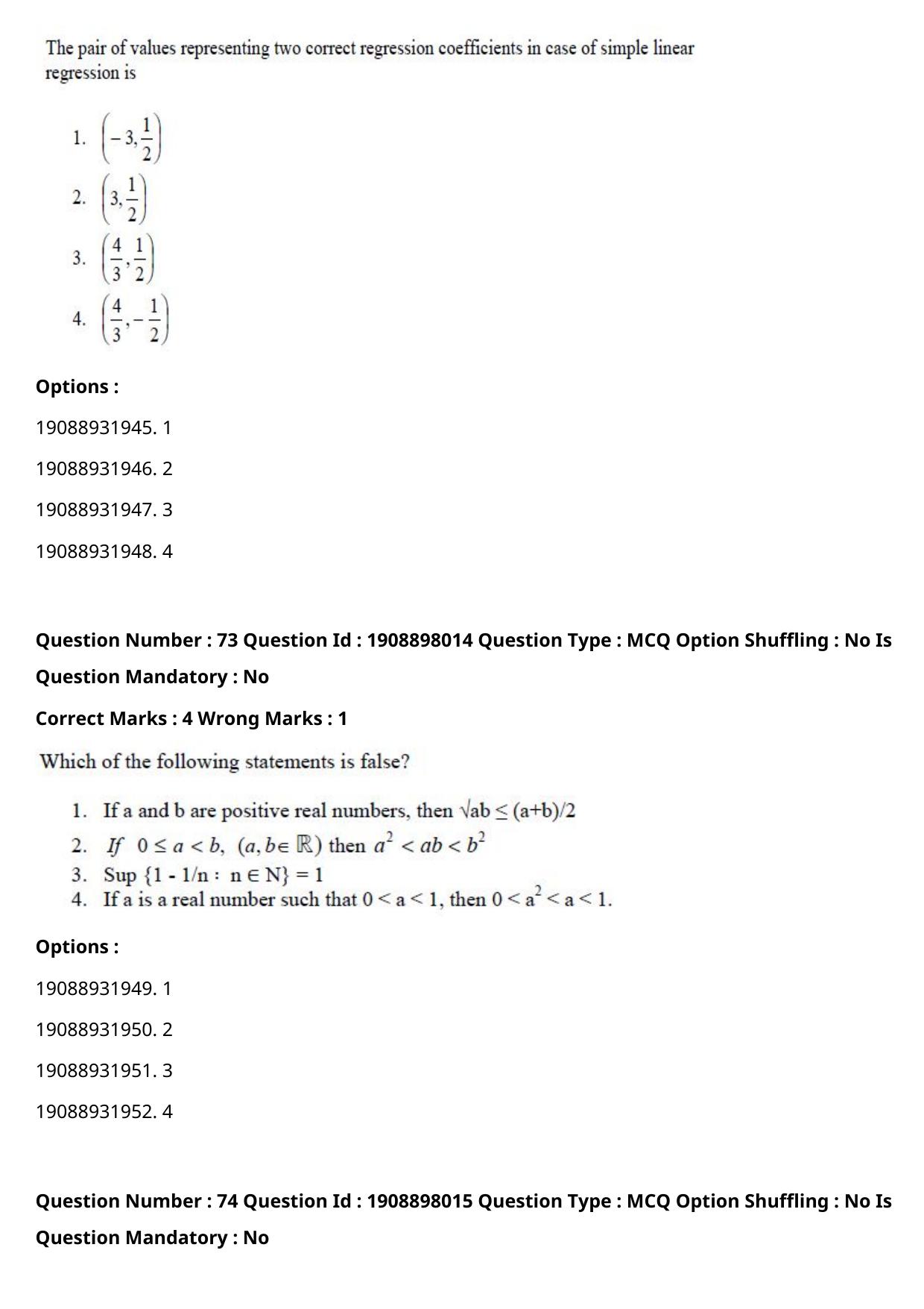 ICAR AIEEA PG 2021 STATISTICAL SCIENCE Question Paper - Page 38