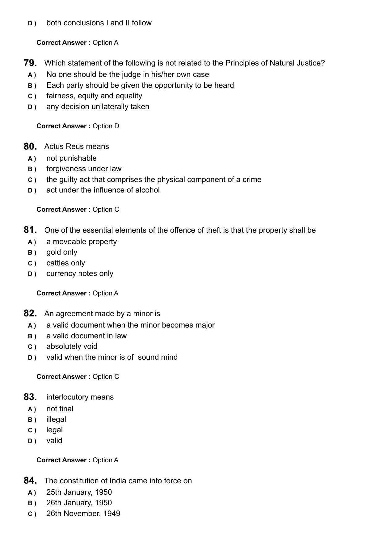 KLEE 5 Year LLB Exam 2024 Question Paper - Page 16
