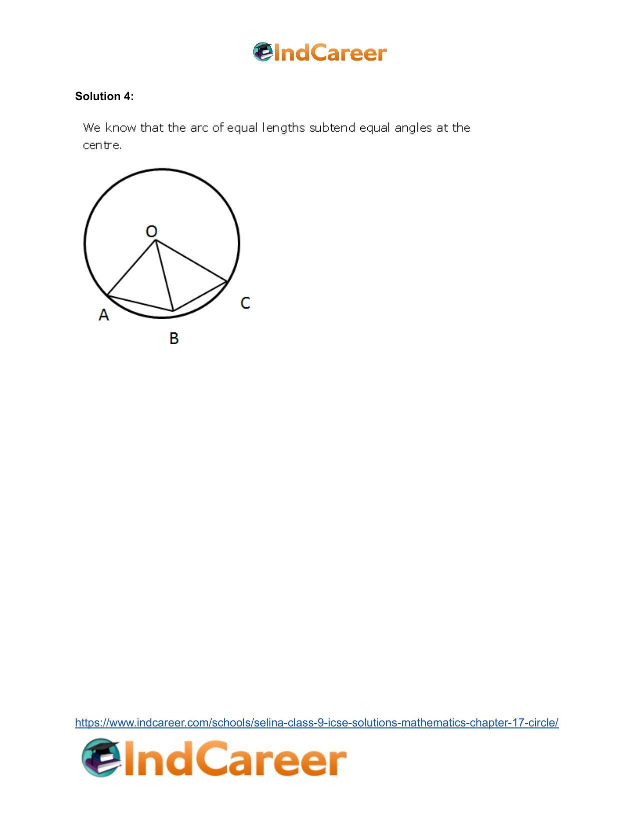 Selina Class 9 ICSE Solutions Mathematics : Chapter 17- Circle - Page 23