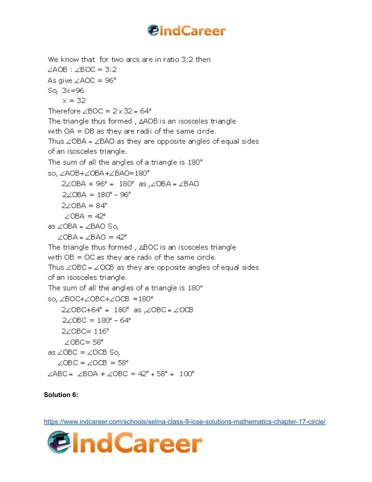 Selina Class 9 ICSE Solutions Mathematics : Chapter 17- Circle - Page 25