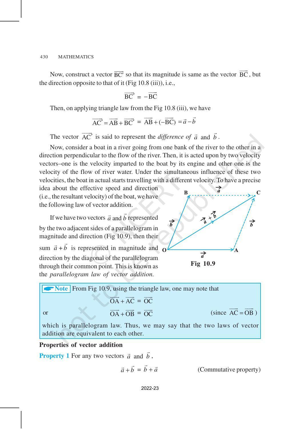 NCERT Book for Class 12 Maths Chapter 10 Vector Algebra - Page 7