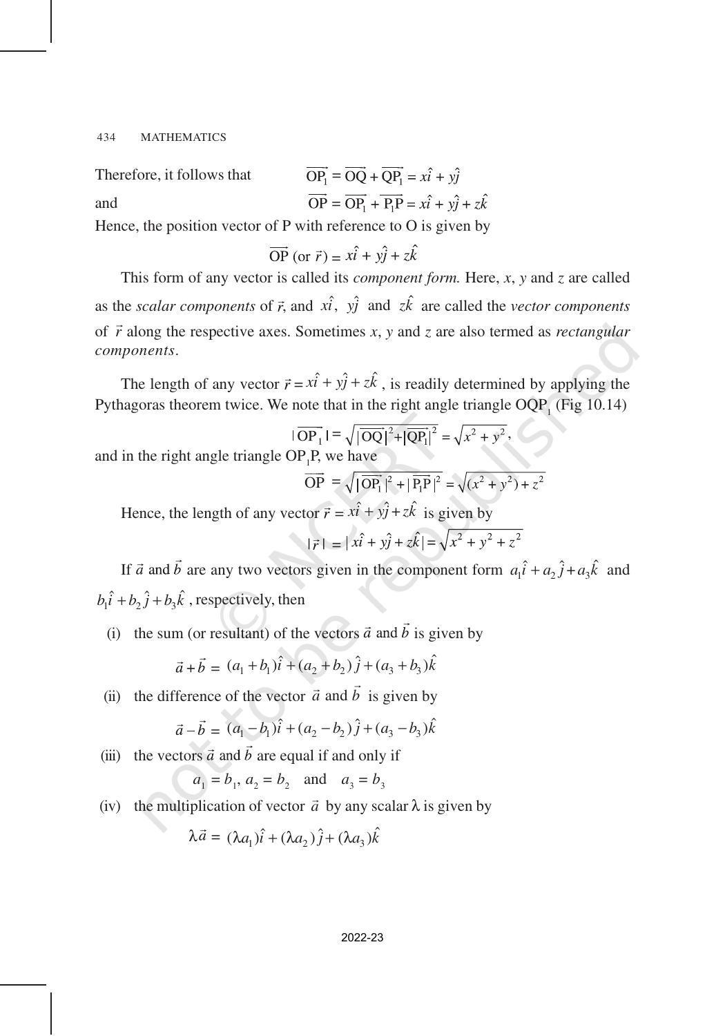 NCERT Book for Class 12 Maths Chapter 10 Vector Algebra - Page 11