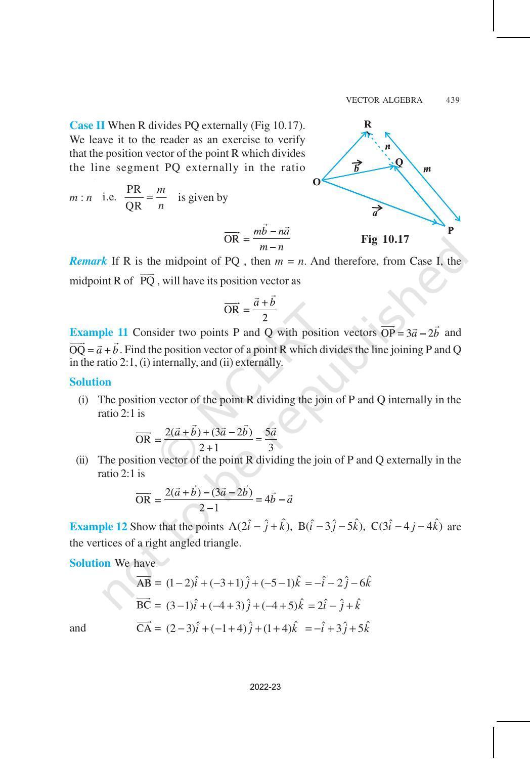 NCERT Book for Class 12 Maths Chapter 10 Vector Algebra - Page 16
