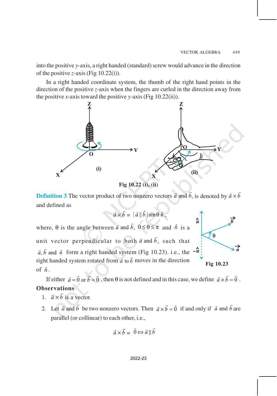 NCERT Book for Class 12 Maths Chapter 10 Vector Algebra - Page 26