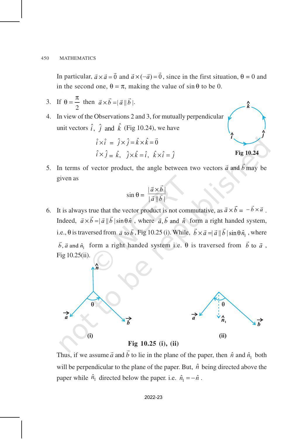 NCERT Book for Class 12 Maths Chapter 10 Vector Algebra - Page 27