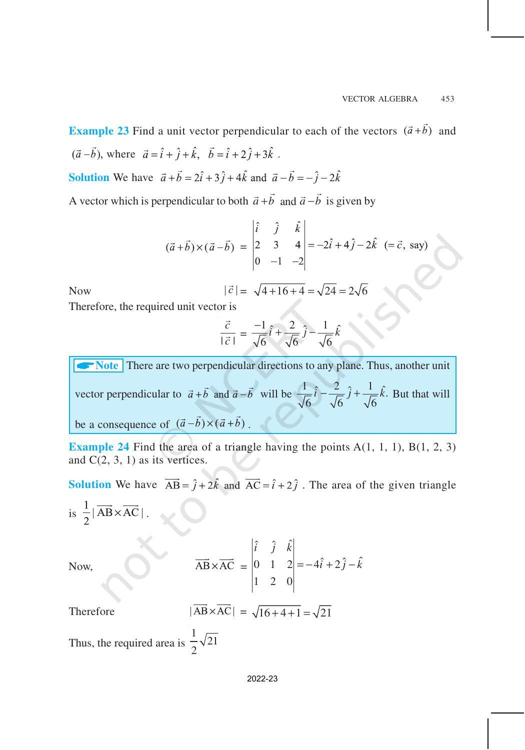 NCERT Book for Class 12 Maths Chapter 10 Vector Algebra - Page 30