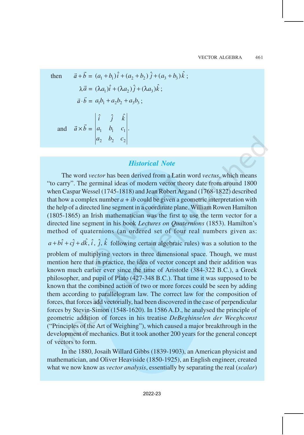 NCERT Book for Class 12 Maths Chapter 10 Vector Algebra - Page 38