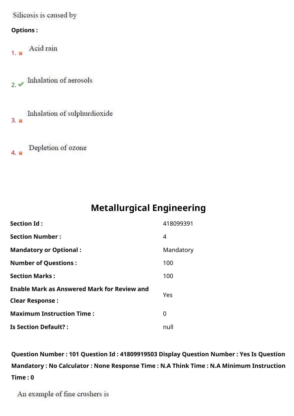 AP ECET 2023 Metallurgical Engineering Question Paper - Page 62