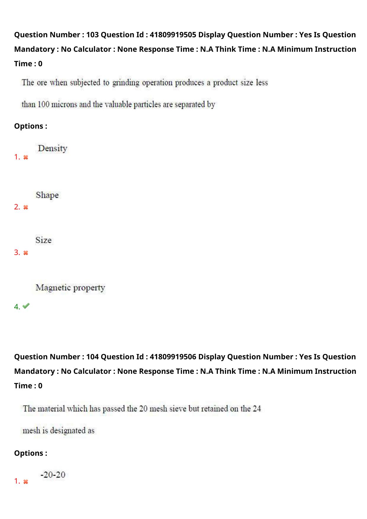 AP ECET 2023 Metallurgical Engineering Question Paper - Page 64