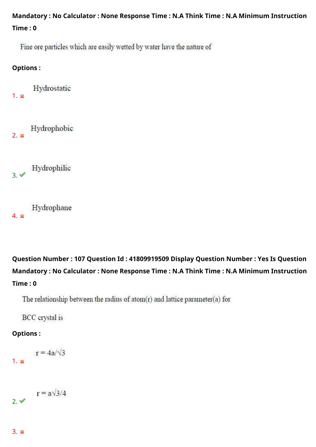 AP ECET 2023 Metallurgical Engineering Question Paper - Page 66