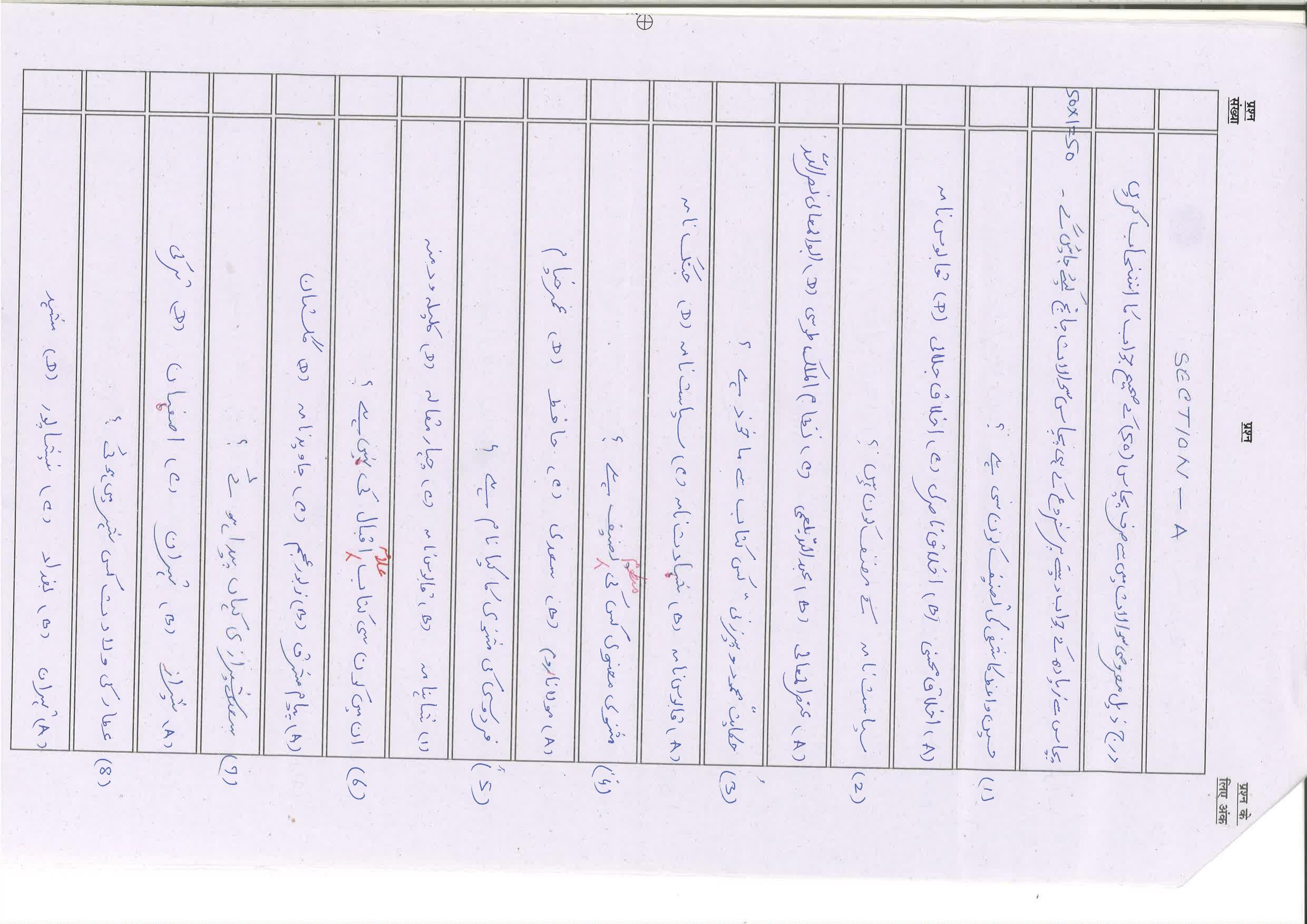 Bihar Board (BSEB) Class X: 121- PERSIAN 2025 Model Question Paper - Page 3