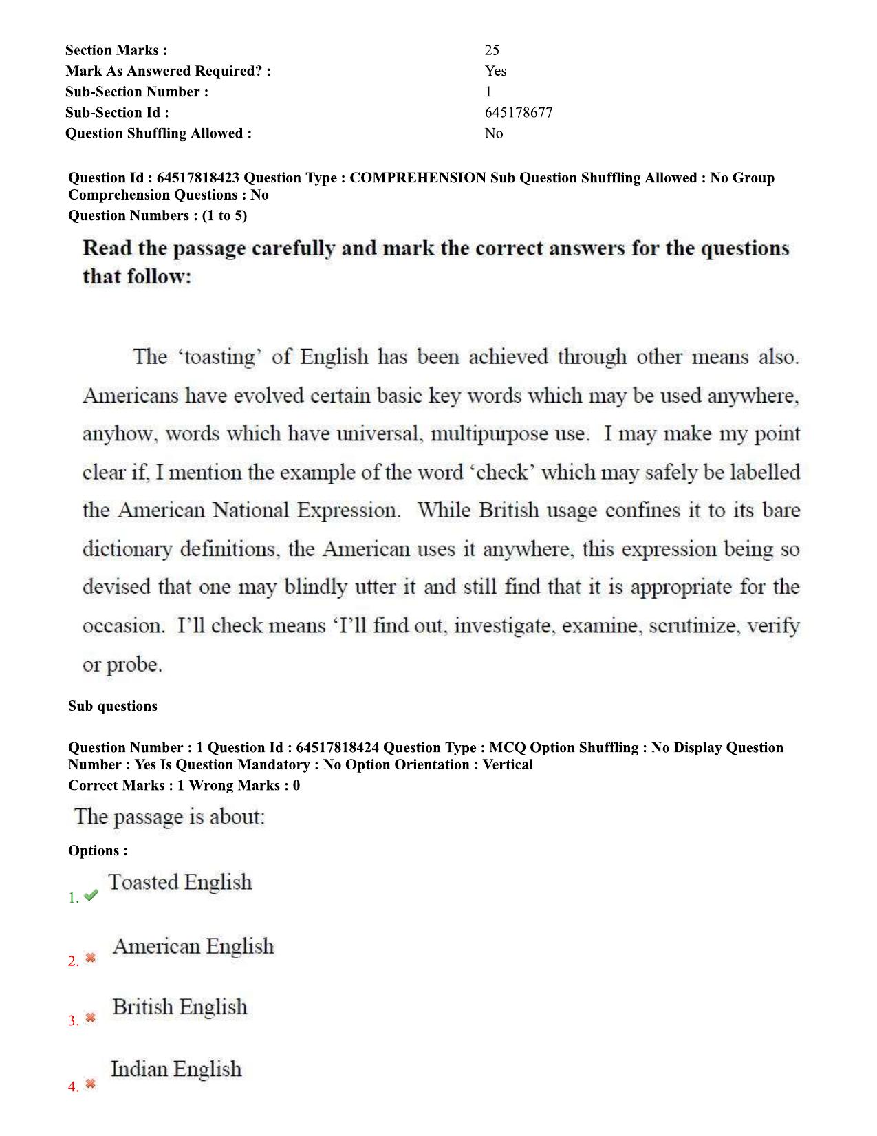 TS EDCET Question Paper 2020 - English - Page 2