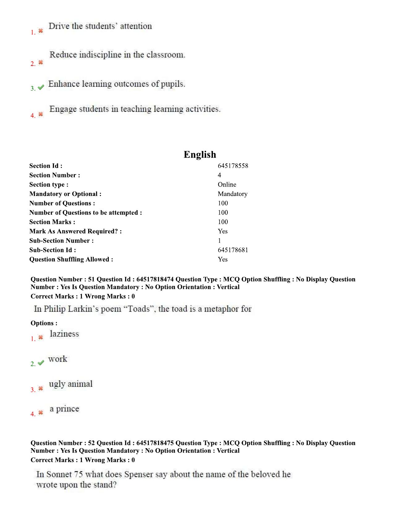 TS EDCET Question Paper 2020 - English - Page 23