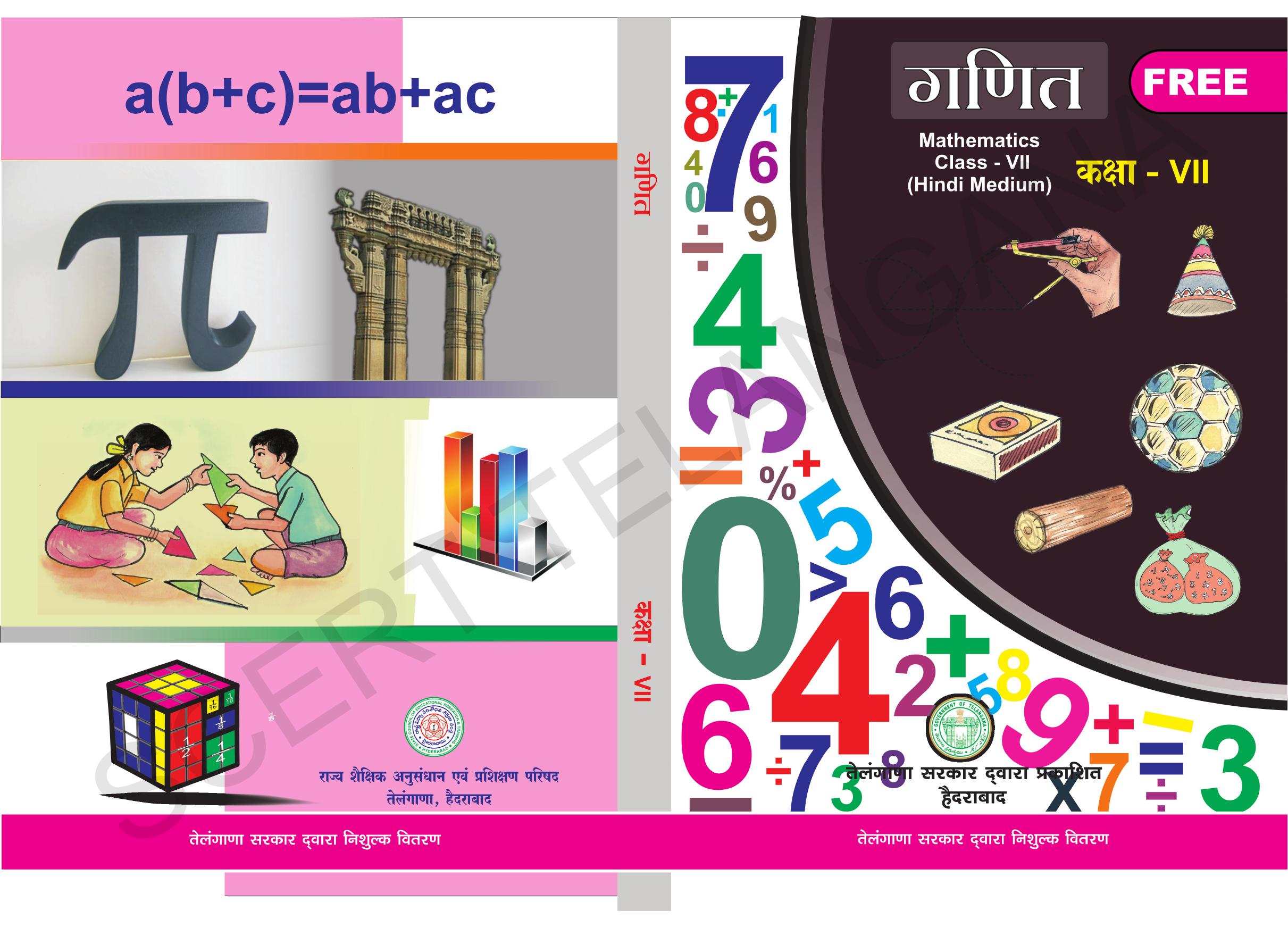 TS SCERT Class 7 Maths (Hindi Medium) Text Book - Page 1
