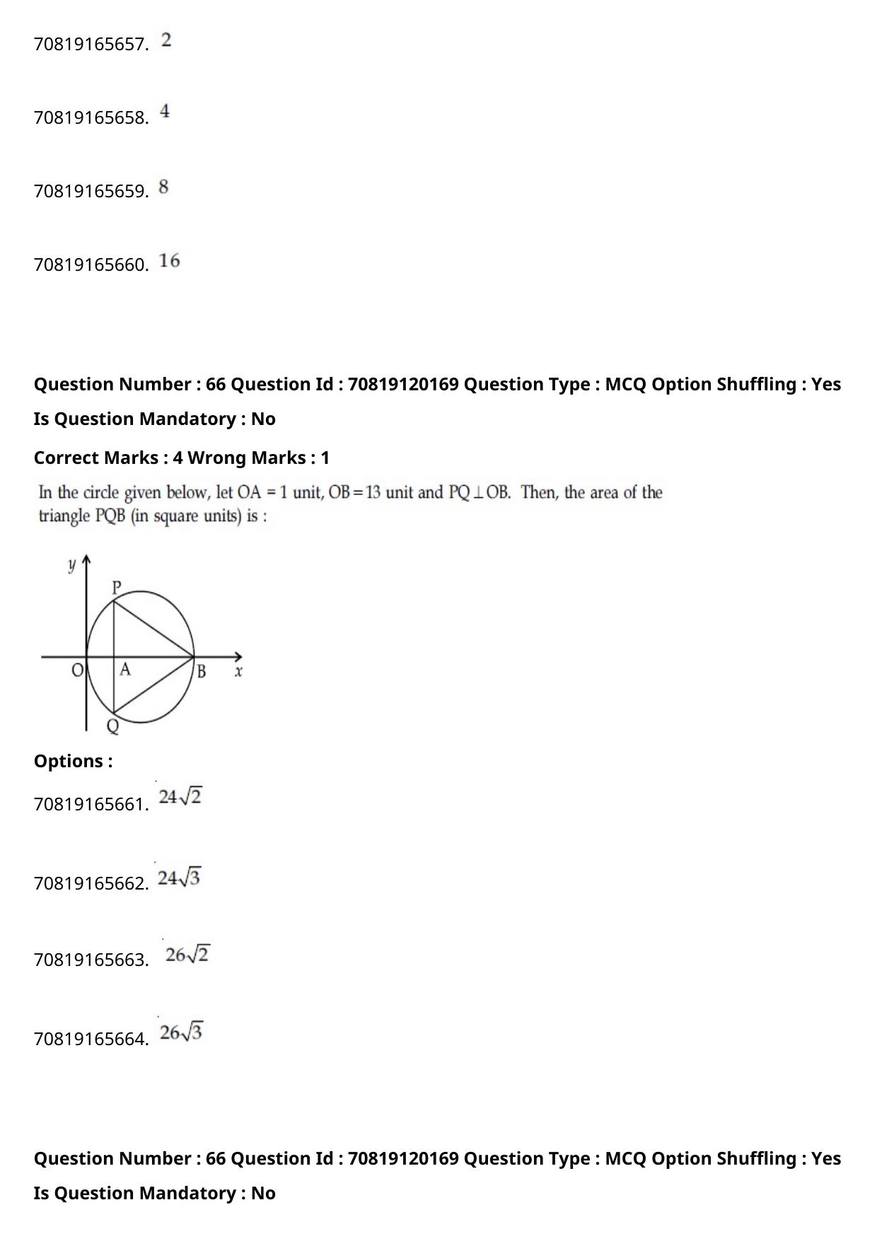 JEE Mains 2021: BTech Assamese (Shift 1) 26-02-2021 Question Paper - Page 76