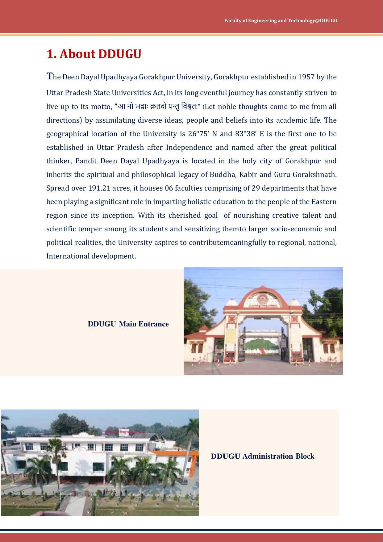 Deen Dayal Upadhyay Gorakhpur University, Gorakhpur B.Tech. Admission 2022-23 - Page 6