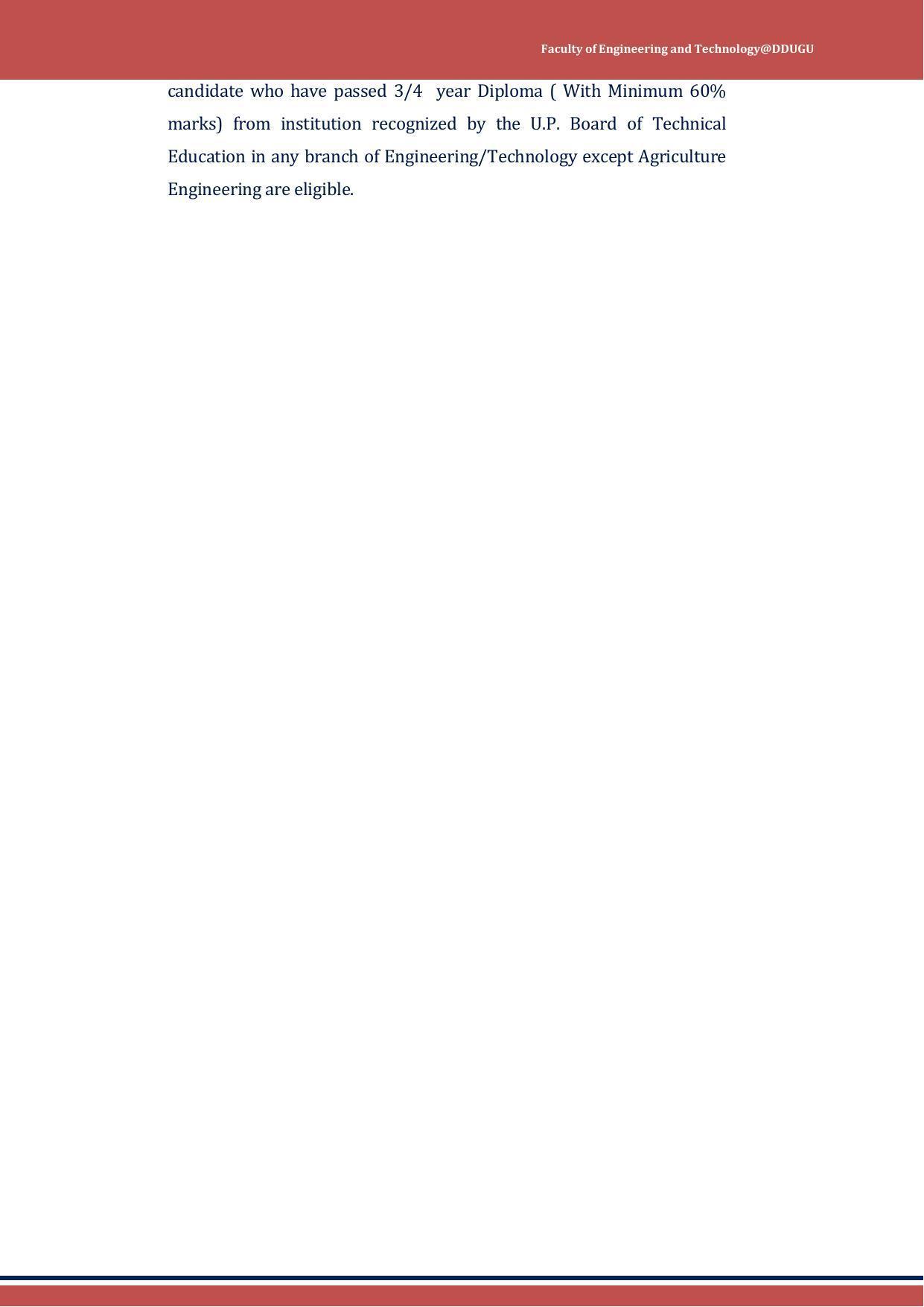 Deen Dayal Upadhyay Gorakhpur University, Gorakhpur B.Tech. Admission 2022-23 - Page 19