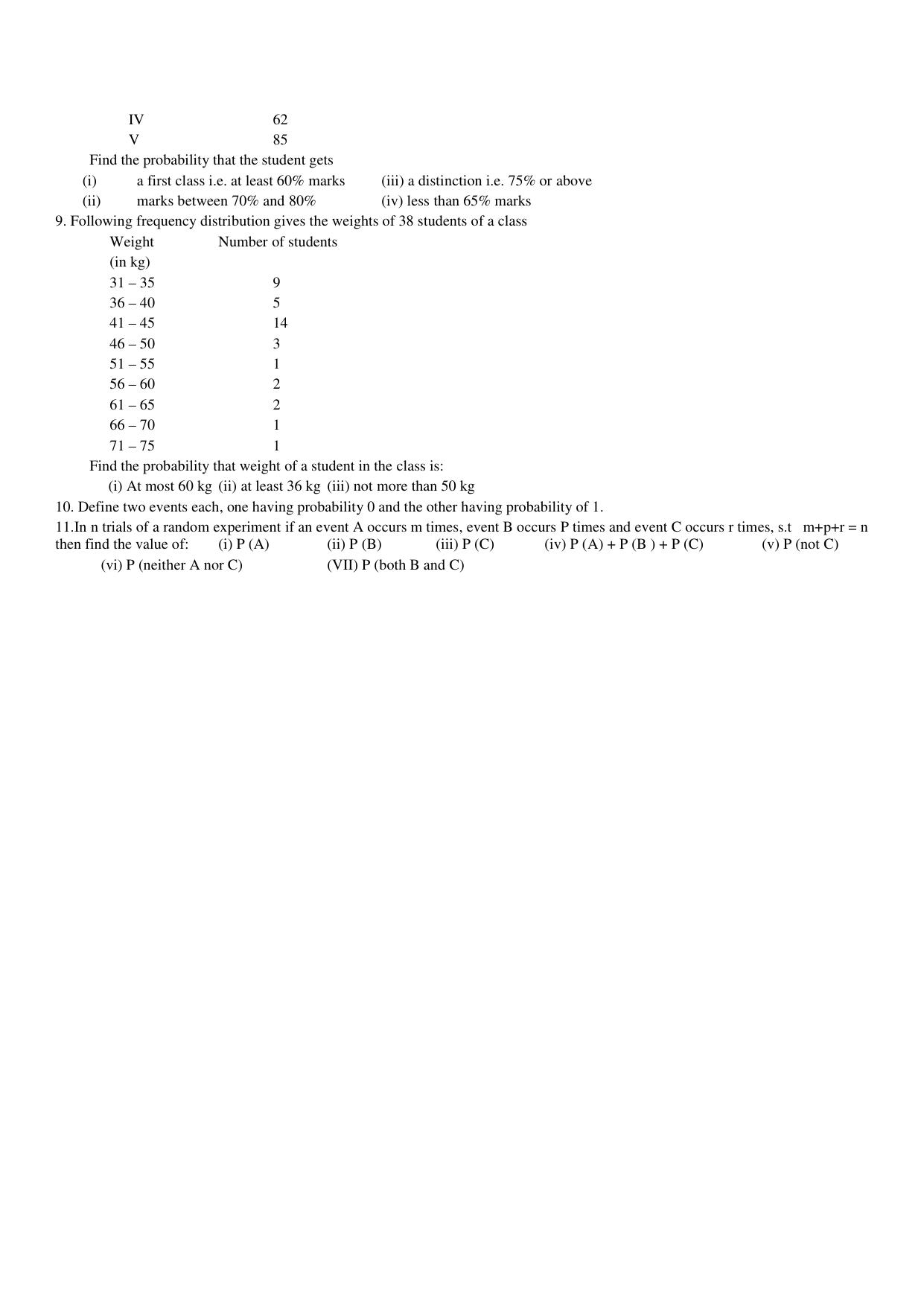 CBSE Worksheets for Class 9 Mathematics Assignment 8 - Page 2