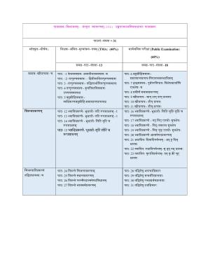 NIOS Class 12 Sanskrit Vyakarana Syllabus