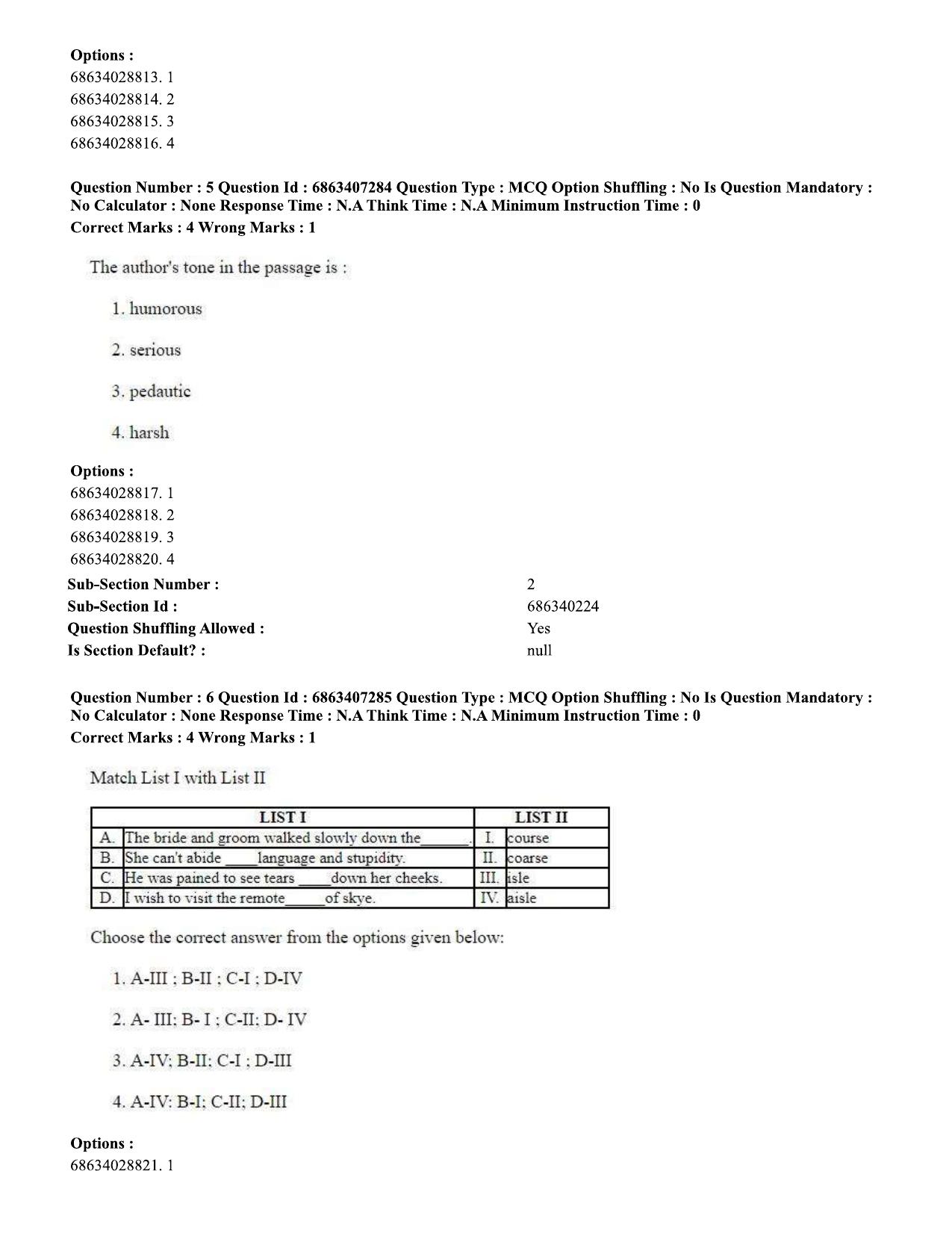 CUET PG 2023: COQP05 – B.Ed. Languages (Eng.)-Shift 1 (07-06-2023) Question Papers - Page 8