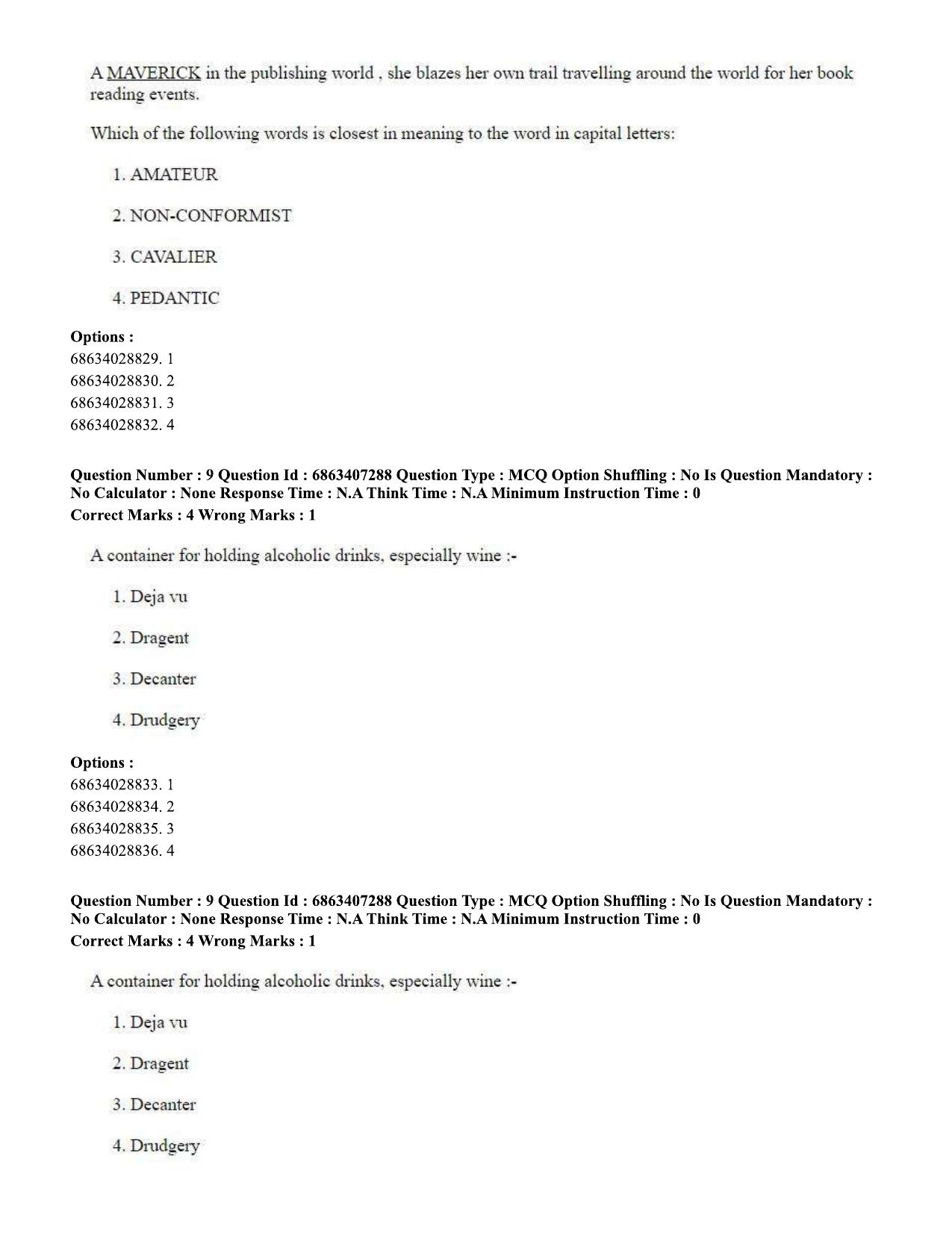 CUET PG 2023: COQP05 – B.Ed. Languages (Eng.)-Shift 1 (07-06-2023) Question Papers - Page 11