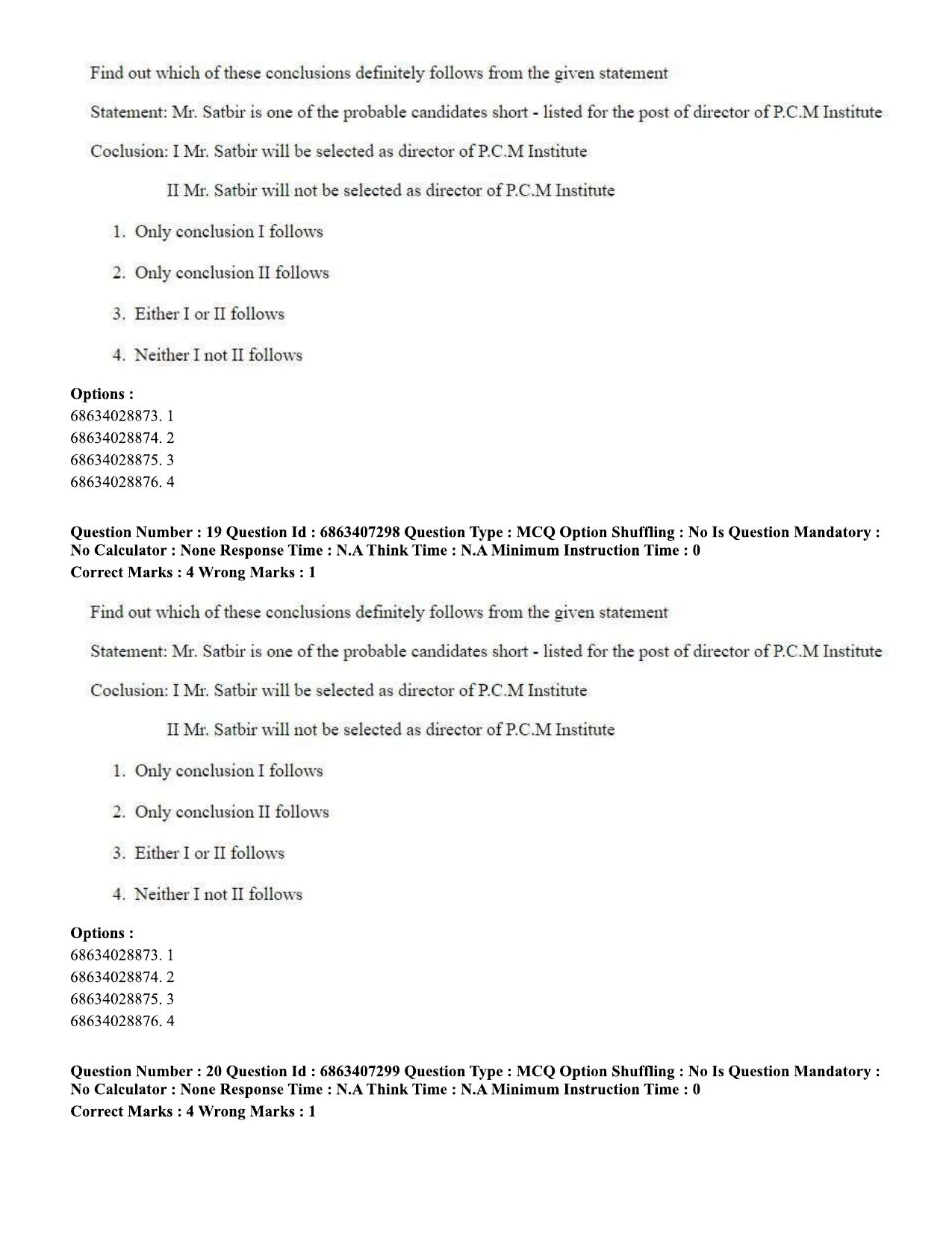 CUET PG 2023: COQP05 – B.Ed. Languages (Eng.)-Shift 1 (07-06-2023) Question Papers - Page 21