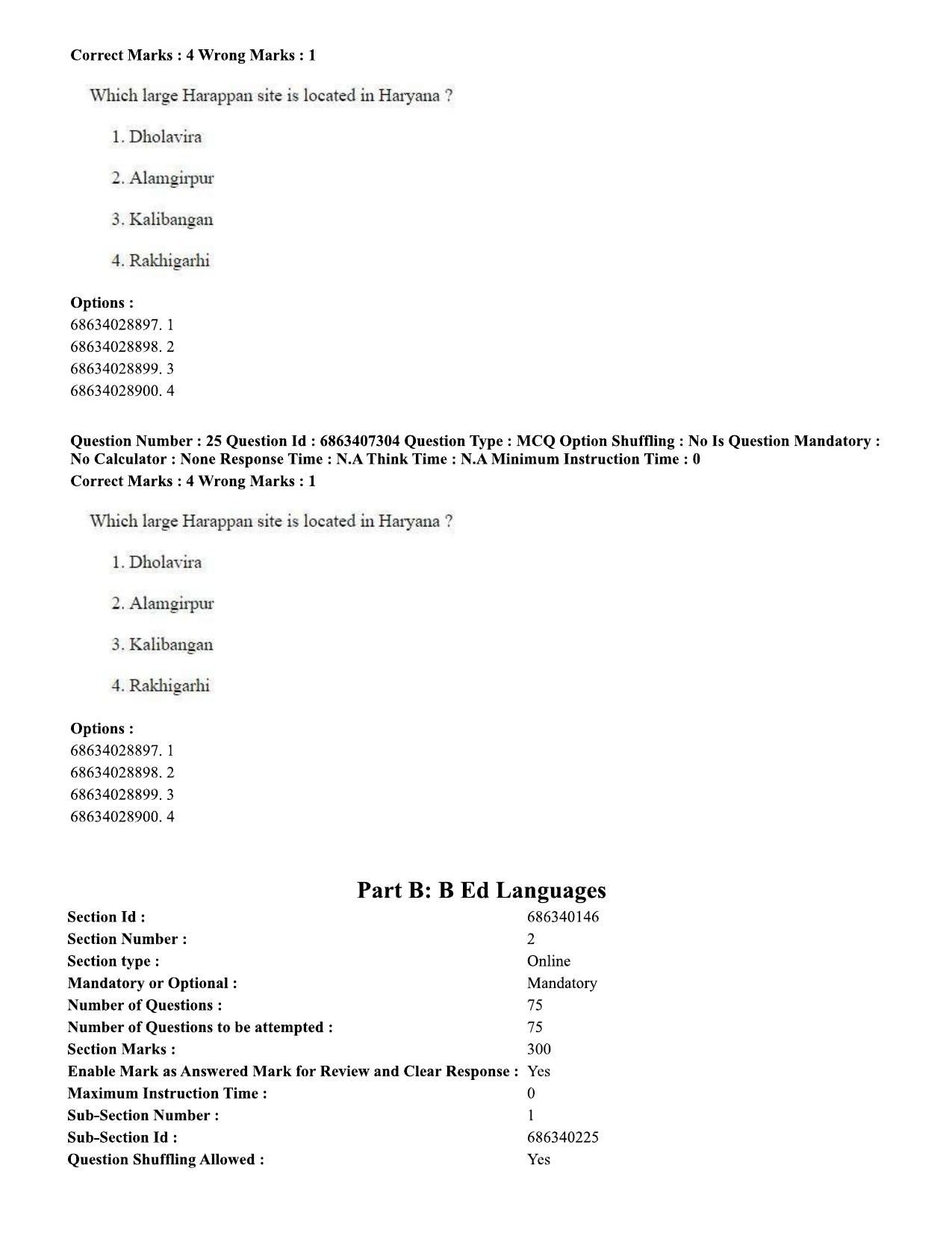 CUET PG 2023: COQP05 – B.Ed. Languages (Eng.)-Shift 1 (07-06-2023) Question Papers - Page 27