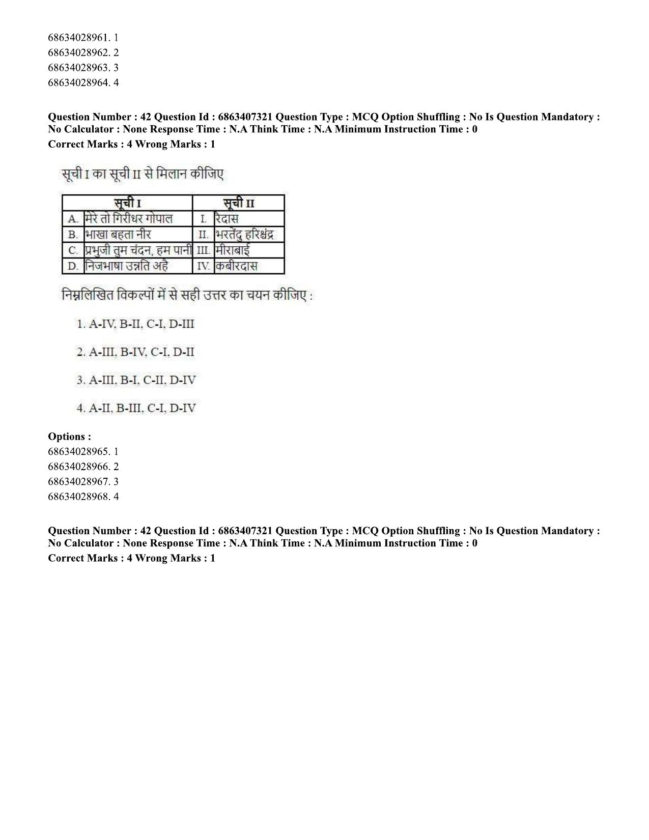 CUET PG 2023: COQP05 – B.Ed. Languages (Eng.)-Shift 1 (07-06-2023) Question Papers - Page 43
