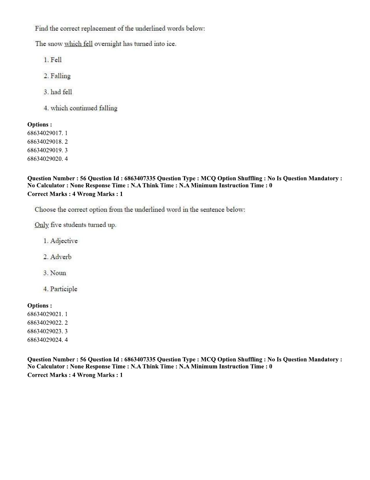 CUET PG 2023: COQP05 – B.Ed. Languages (Eng.)-Shift 1 (07-06-2023) Question Papers - Page 58