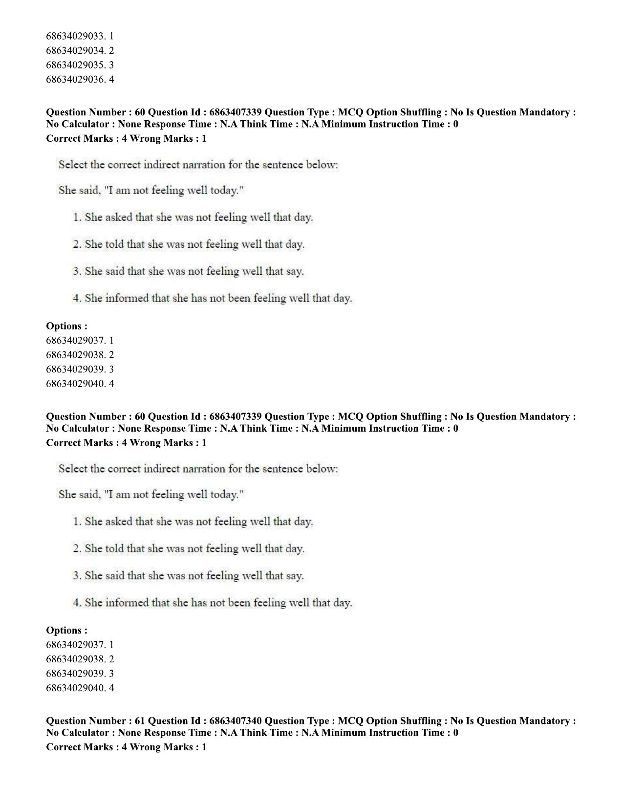 CUET PG 2023: COQP05 – B.Ed. Languages (Eng.)-Shift 1 (07-06-2023) Question Papers - Page 62