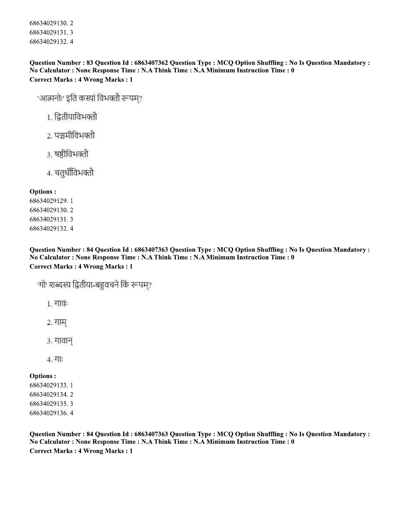 CUET PG 2023: COQP05 – B.Ed. Languages (Eng.)-Shift 1 (07-06-2023) Question Papers - Page 84