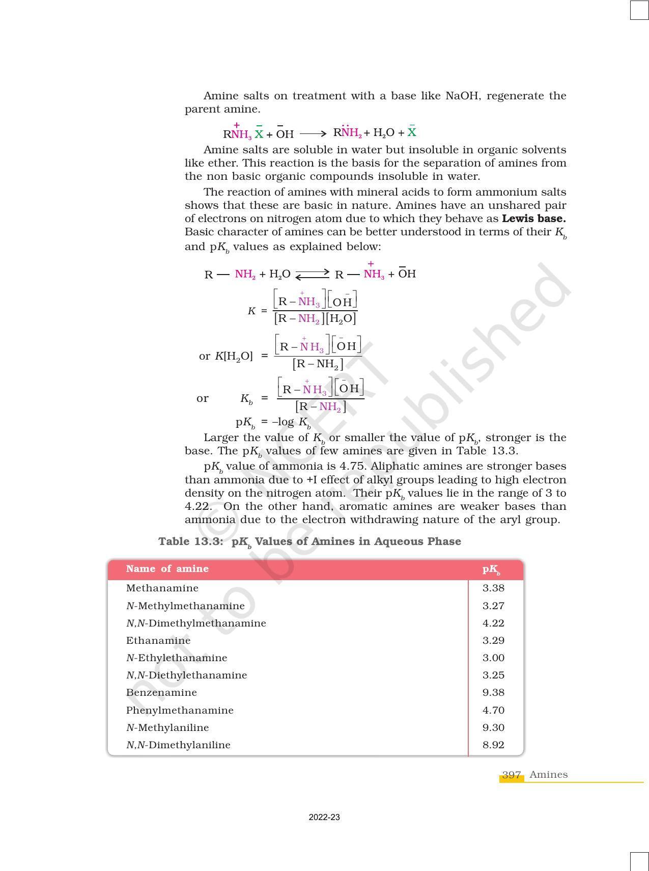 NCERT Book for Class 12 Chemistry Chapter 13 Amines - Page 9