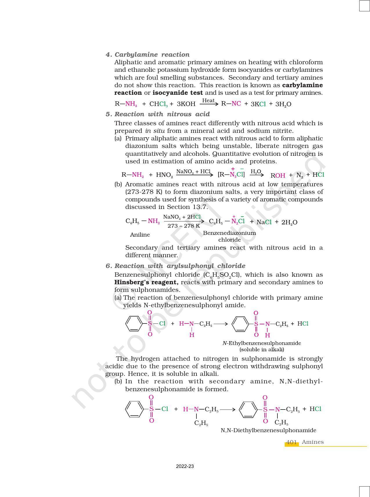 NCERT Book for Class 12 Chemistry Chapter 13 Amines - Page 13