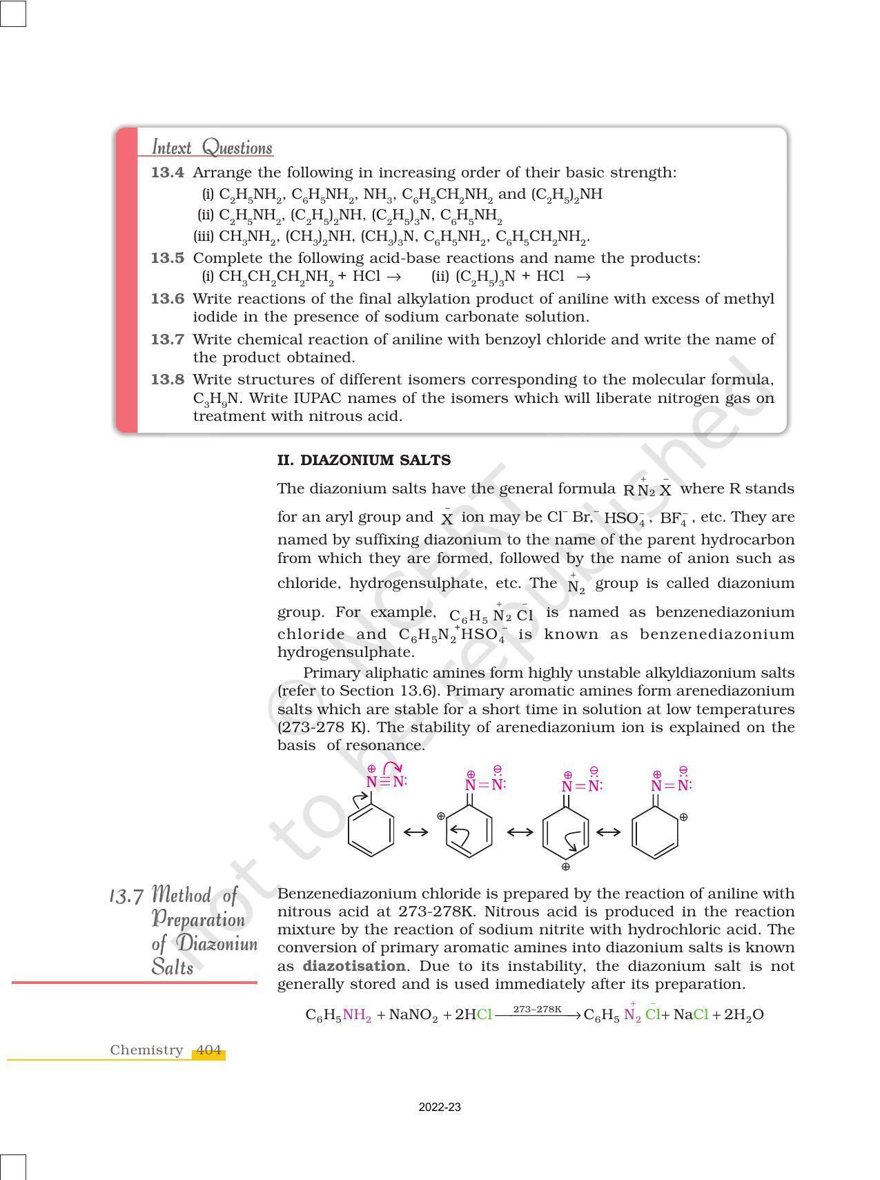 NCERT Book for Class 12 Chemistry Chapter 13 Amines - Page 16