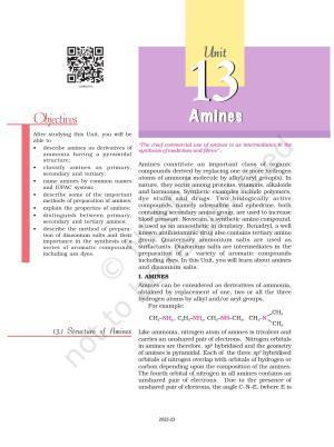 NCERT Book for Class 12 Chemistry Chapter 13 Amines