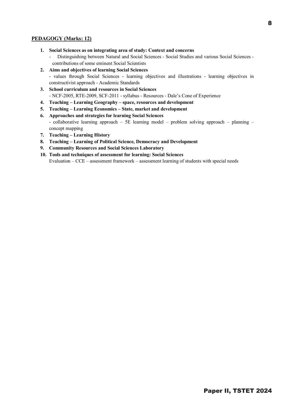 TS TET Syllabus - Paper-II (Tamil) - Page 8