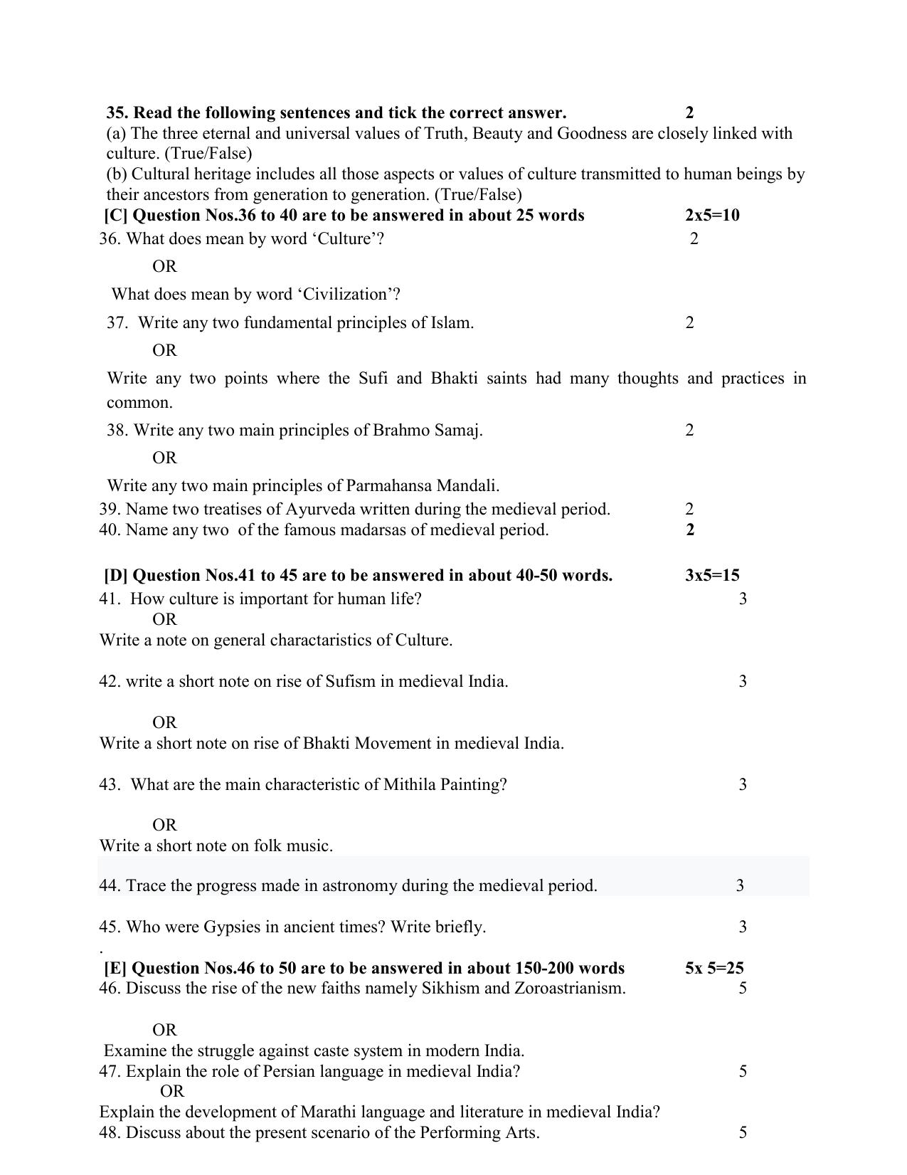 NIOS Class 10 Indian Culture & Heritage (223) Sample Paper - Page 8