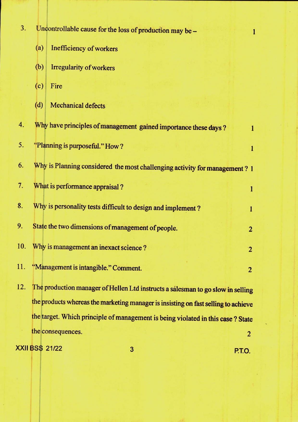 COHSEM 12th Question Papers 2022 Business Studies - Page 3