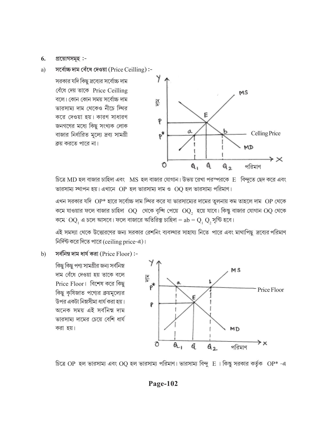 Tripura Board Class 11 Economics Bengali Version Workbooks - Page 106